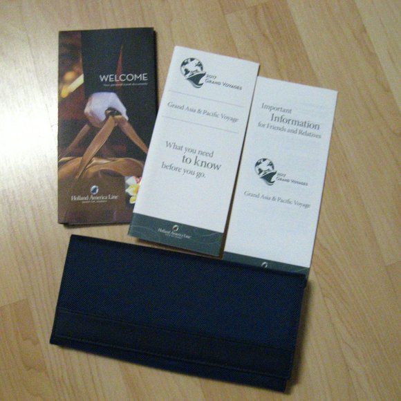 Holland America Cruise Line Blue Ticket Wallet - Picture 8 of 10